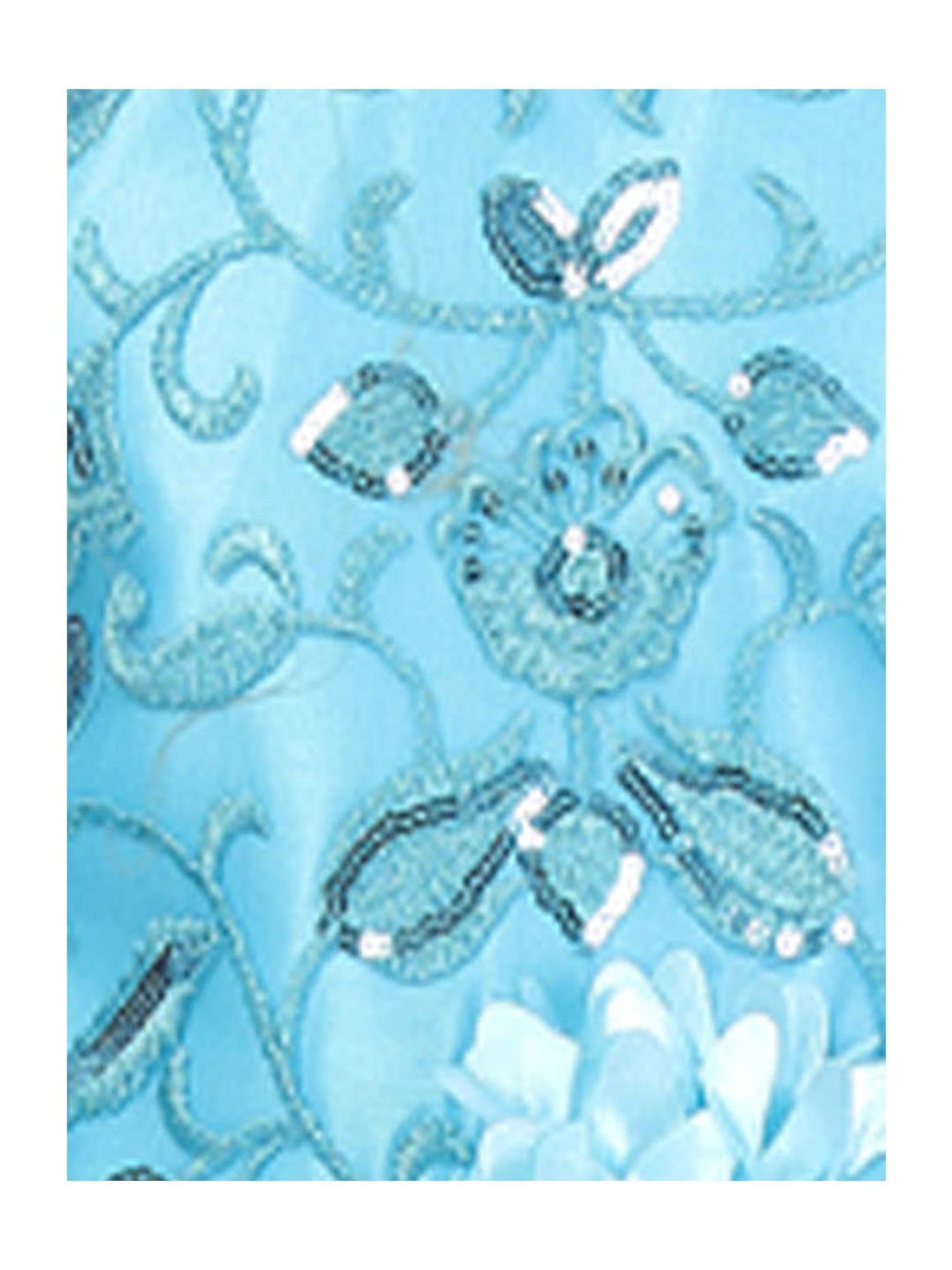 Aarika Kids Blue Embellished Gown