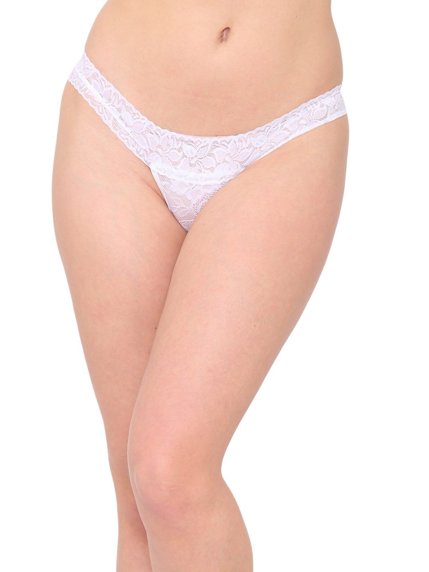 N-Gal White Lace Thong Panty