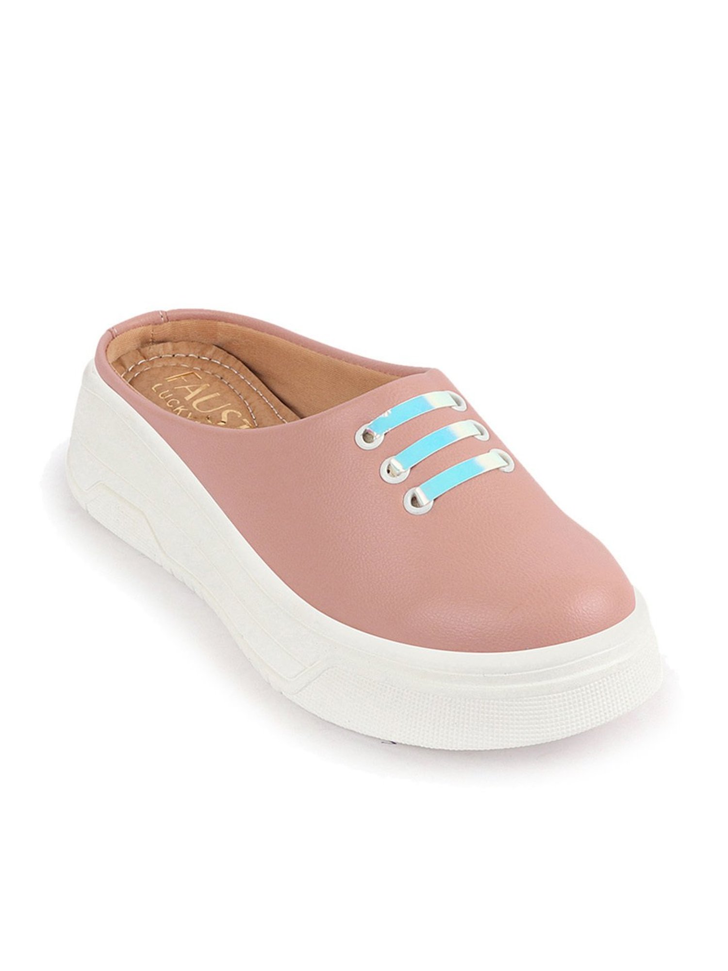 Fausto Women's Pink Mule Shoes