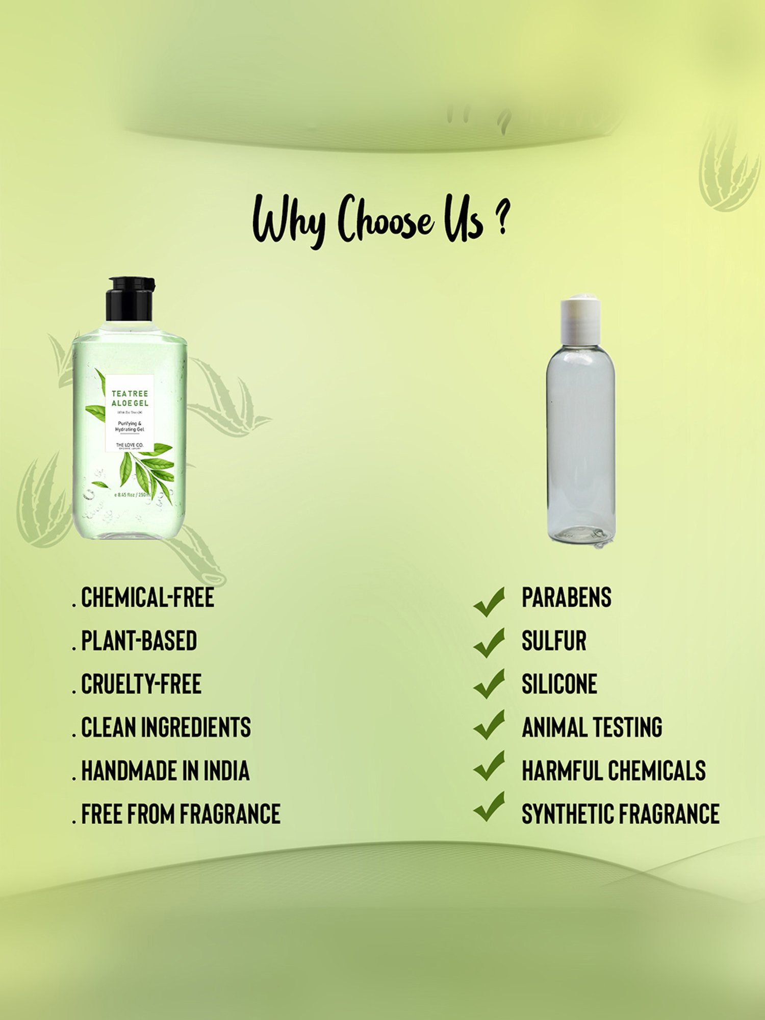 The Love Co. Tea Tree Aloe Vera Gel - 250 ml