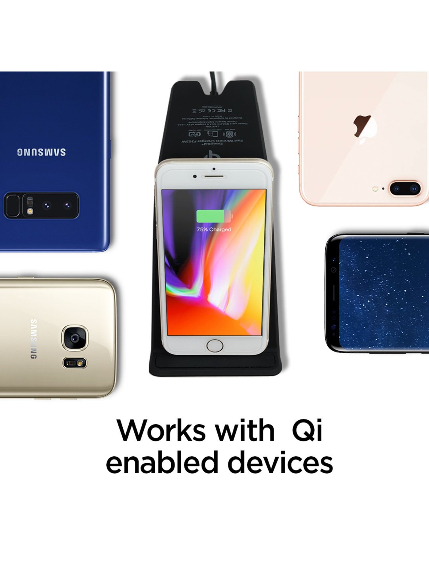 Spigen Ver 1 F303W Fast Wireless Charger (Black)