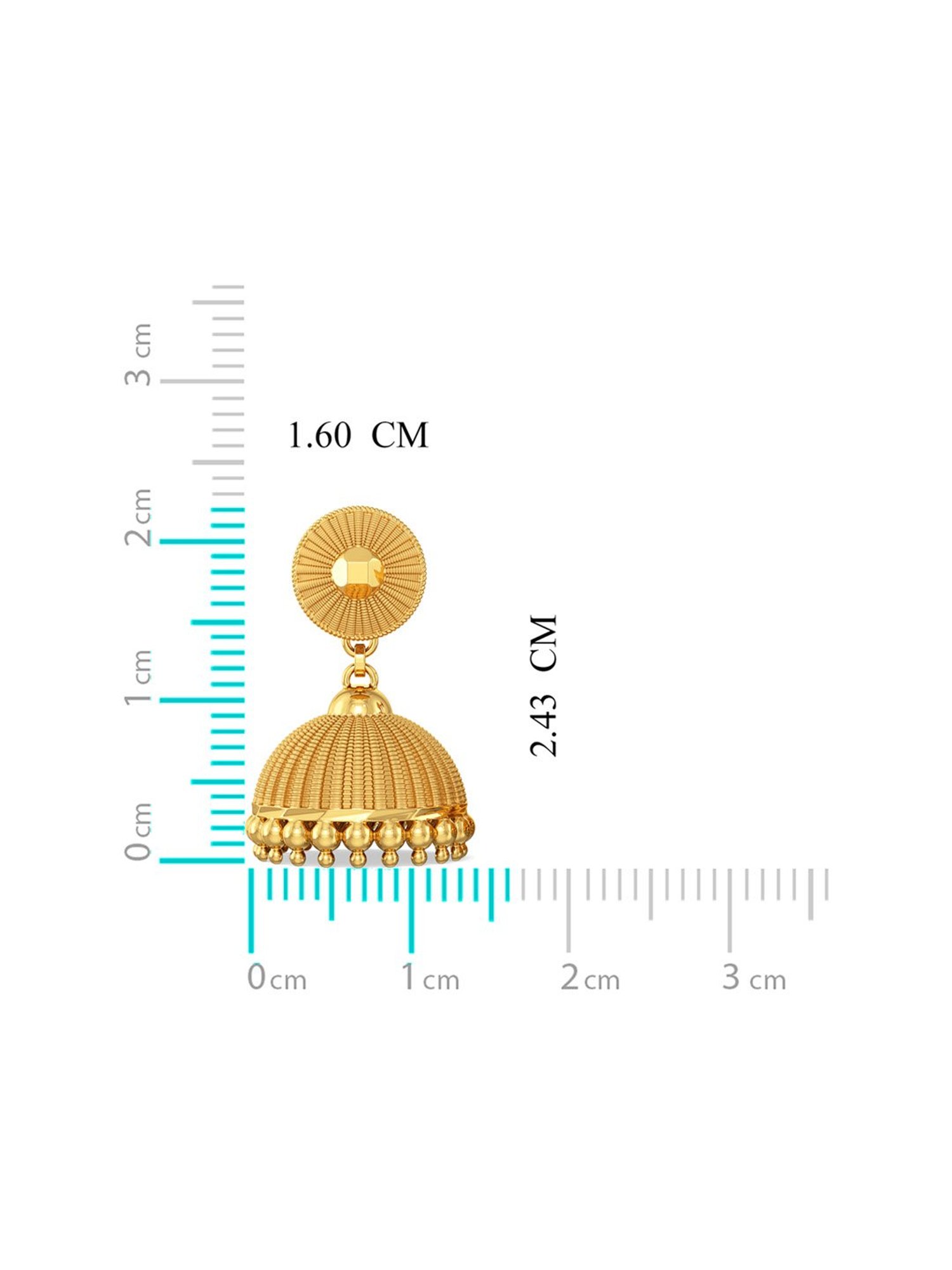 P.C. Chandra Jewellers 14 kt Gold Earrings