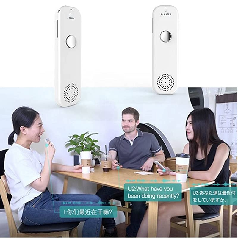Easy Trans Smart Language Translator Device Electronic Pocket Voice Bluetooth 52 Languages for Learning Travel Shopping Business Fit for Apple iPhone Android White Black Red (WIFI/3G/4G/5G)