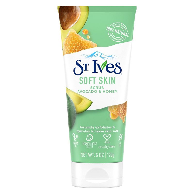 St. Ives Avocado and Honey Scrub - 6pk/6oz each