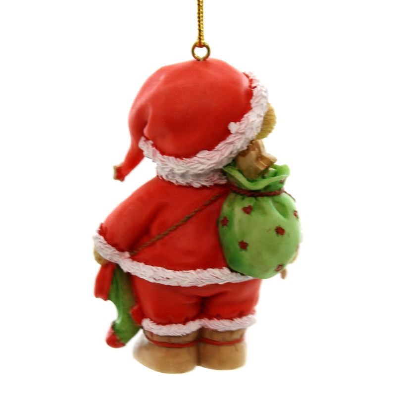 Cherished Teddies Santa Ornament 3Rd In Series  -  Tree Ornaments