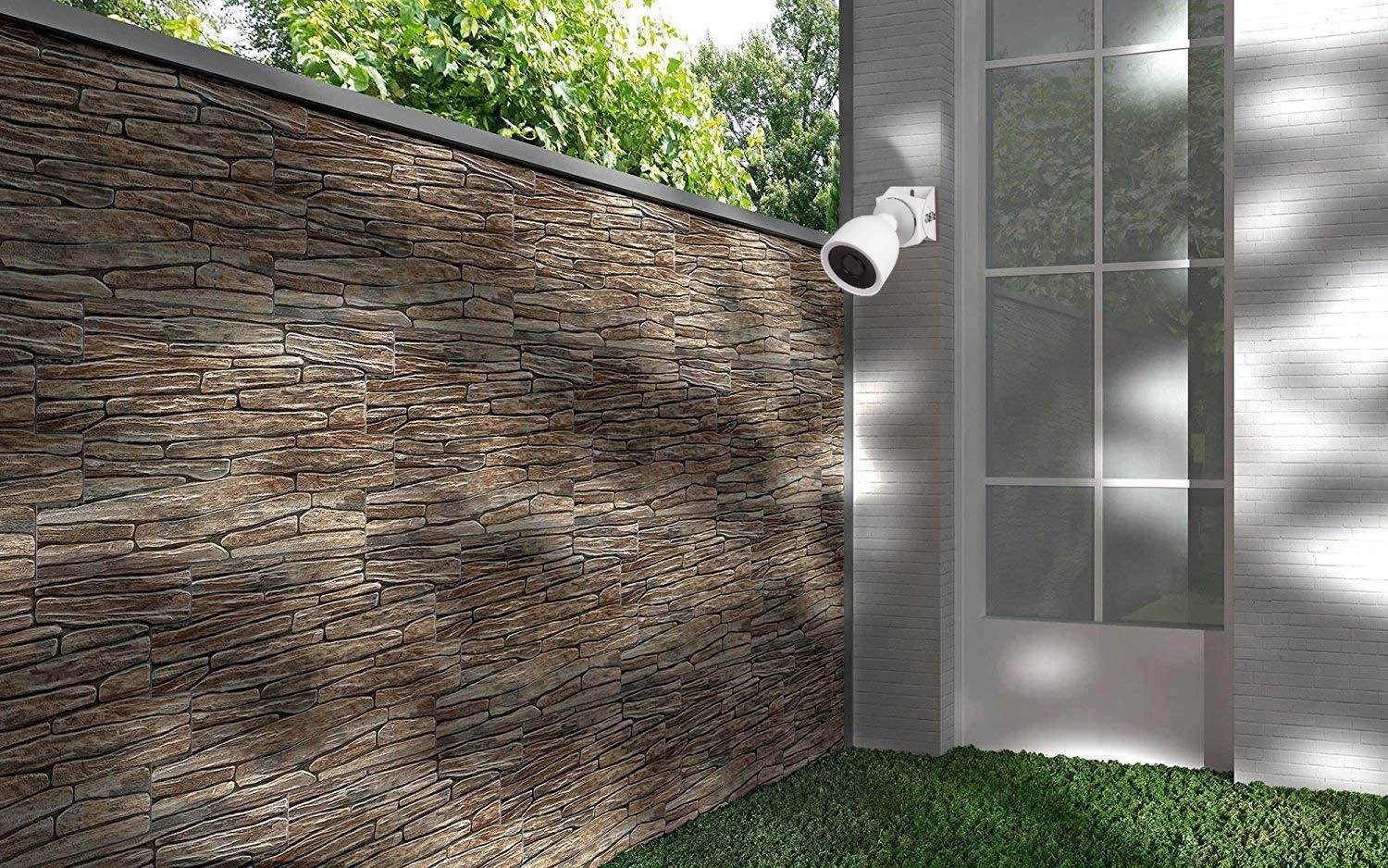 Wasserstein Adjustable Metal Mount Compatible with Nest Cam IQ Outdoor - Extra Flexibility for Your Nest Cam (White)