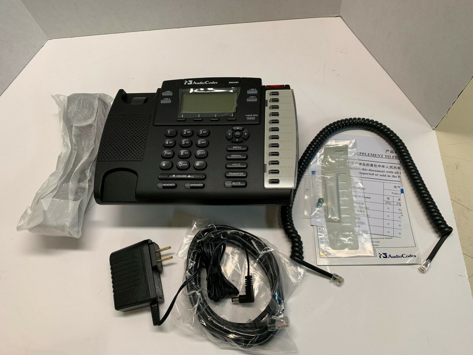 MOTOROLA AUDIOCODES 320 HD IP PHONE (NEW)