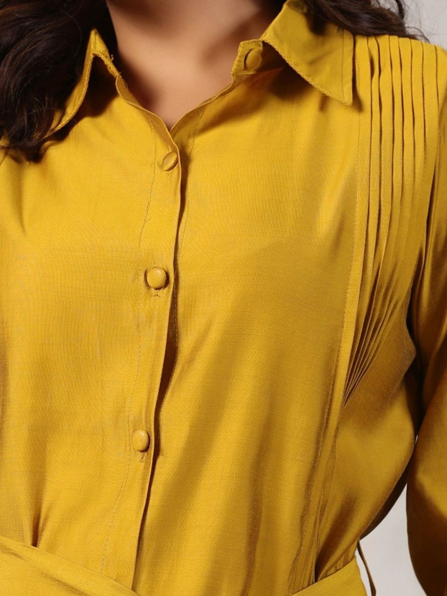 Autumnlane Sheril Mustard Tunic with Pant Co-ord Set