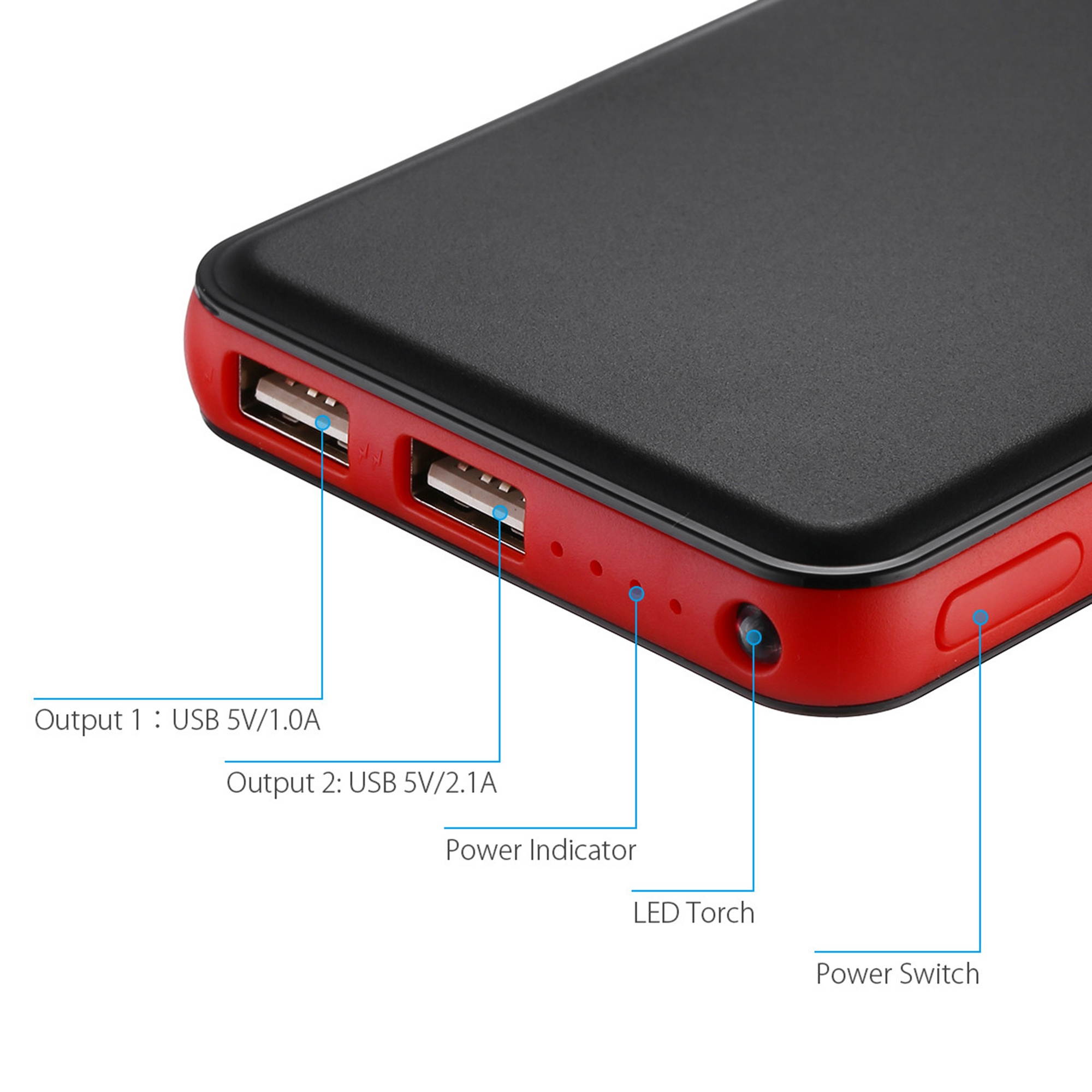 Portable Charger, 20000 Mah, Dual USB Ports External Battery Charger