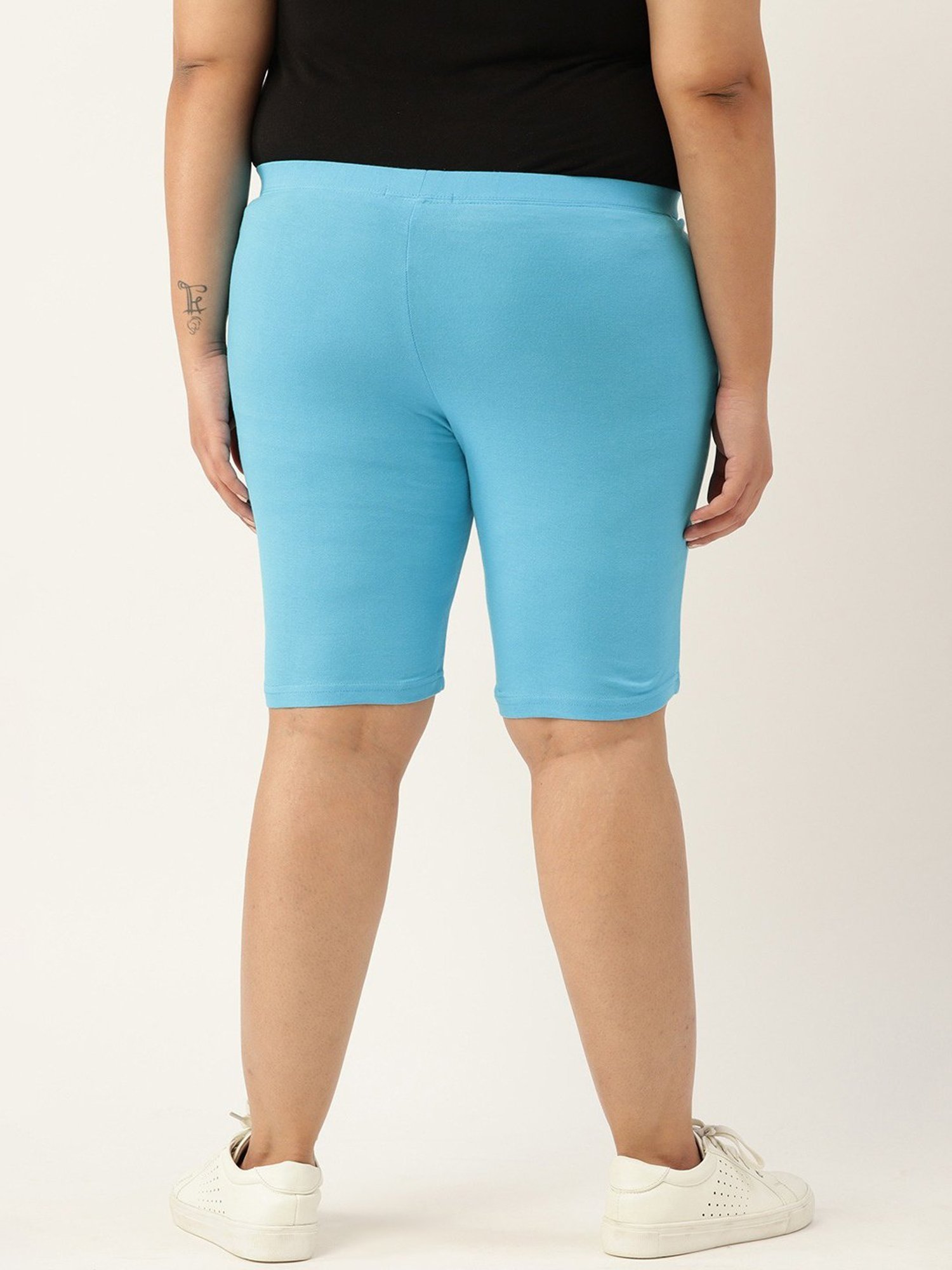 theRebelinme Turquoise Cotton Shorts