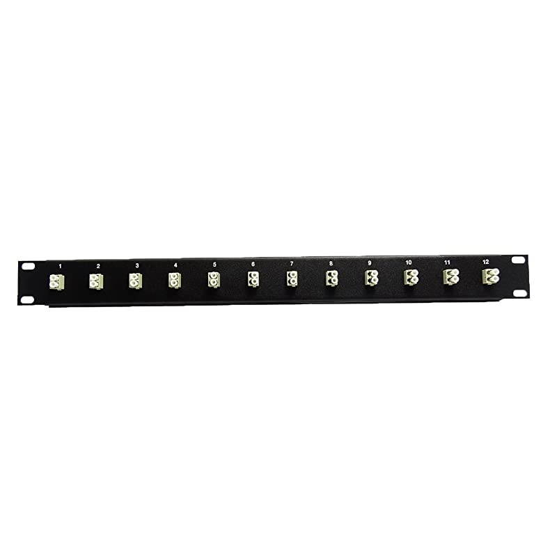 Port LC Fiber Patch Panel Multimode Loaded 1u 19quot