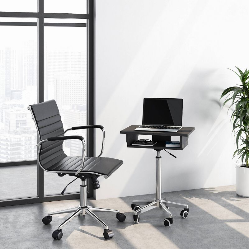 Folding Table Laptop Cart Graphite - Techni Mobili