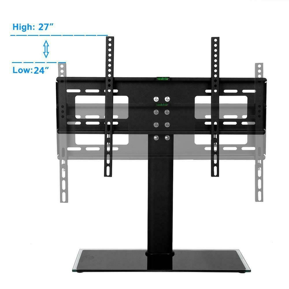 TV Stand Base with Universal Swivel Mount and Height Adjustable for 32"-55" TVs