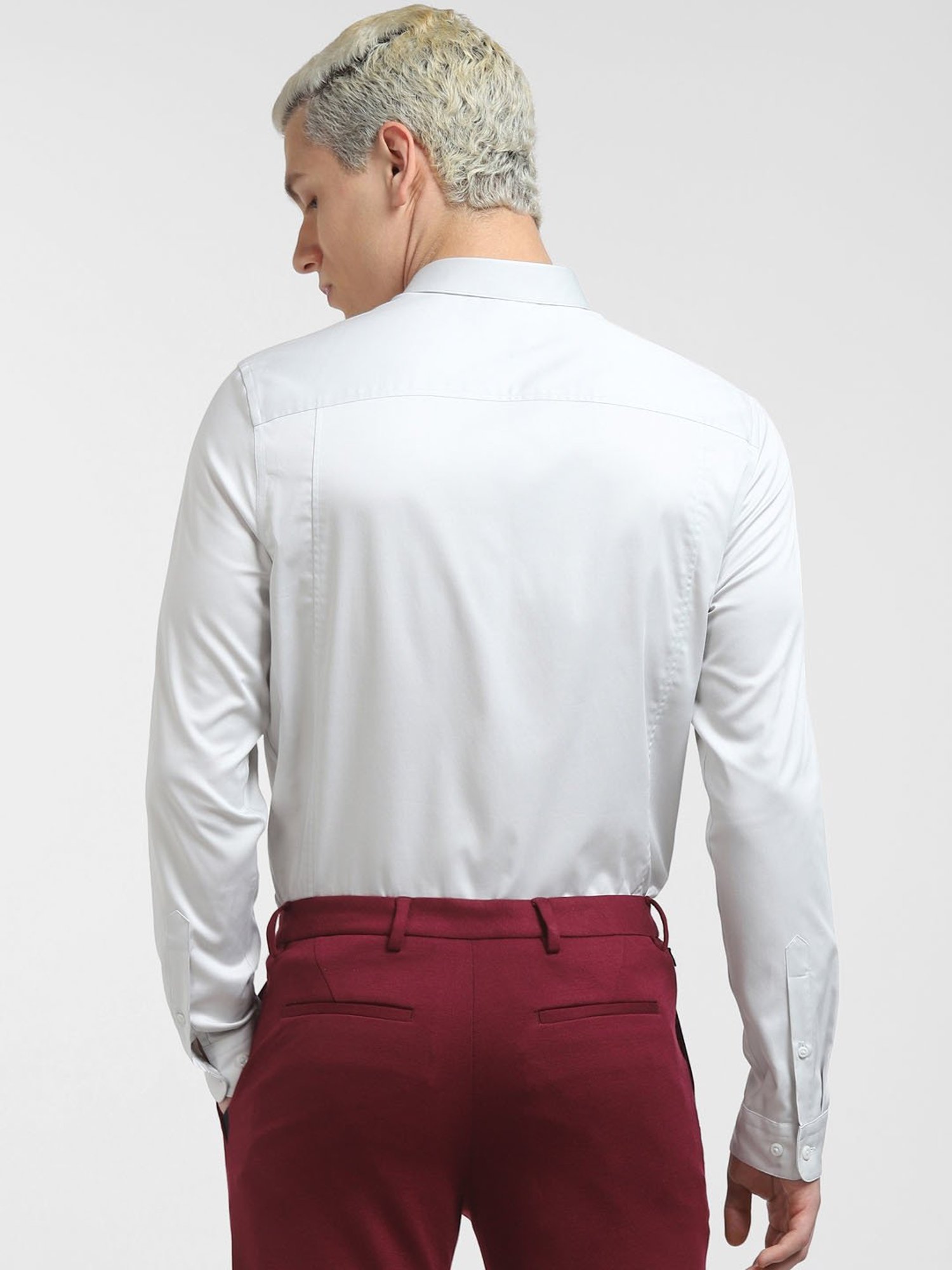 Jack & Jones Light Grey Slim Fit Shirt