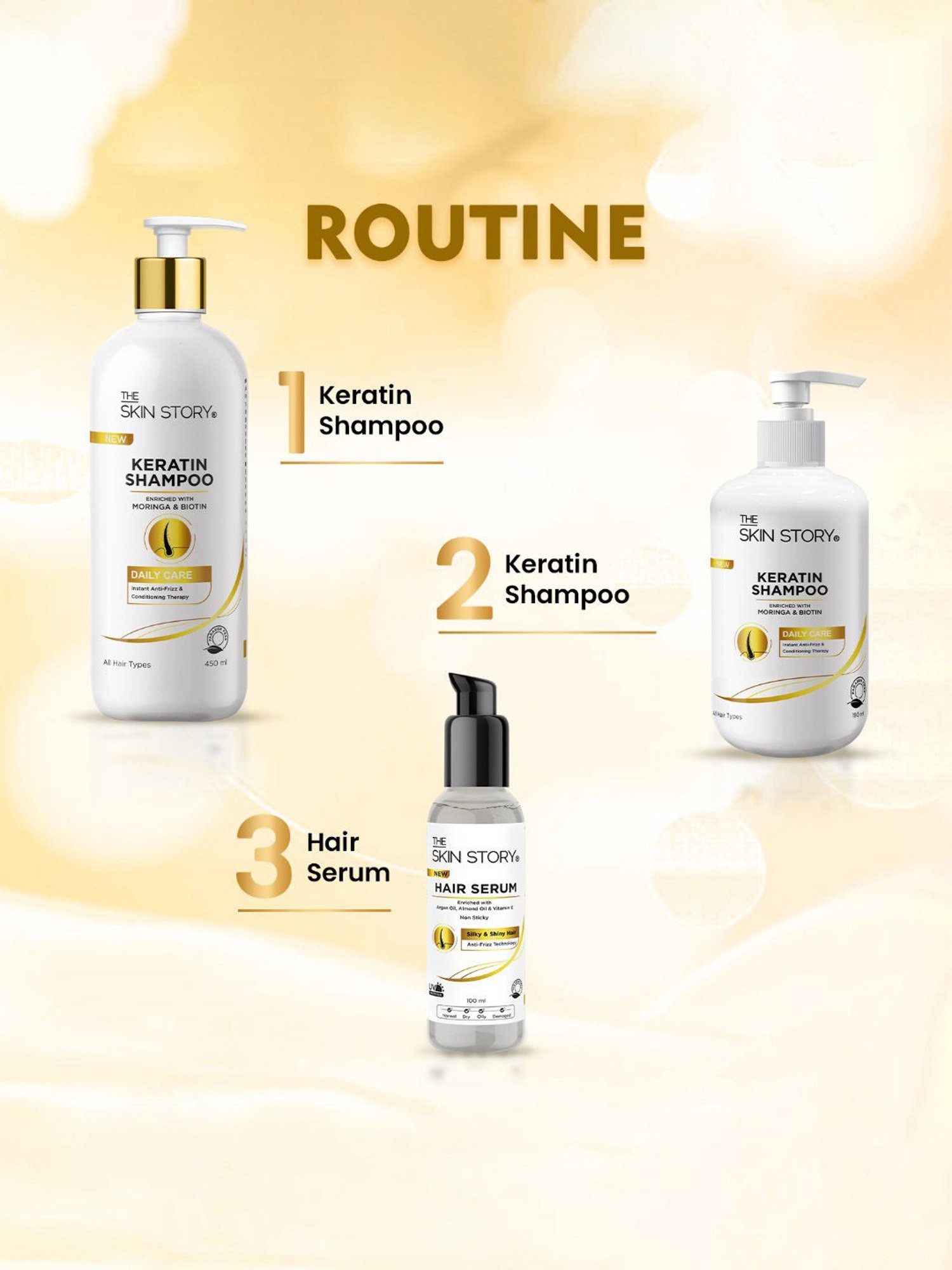 The Skin Story Moringa & Biotin Keratin Shampoo - 190 ml