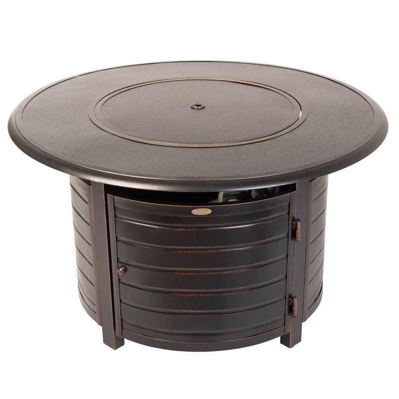 Finn Round Aluminum LPG Fire Pit - Fire Sense