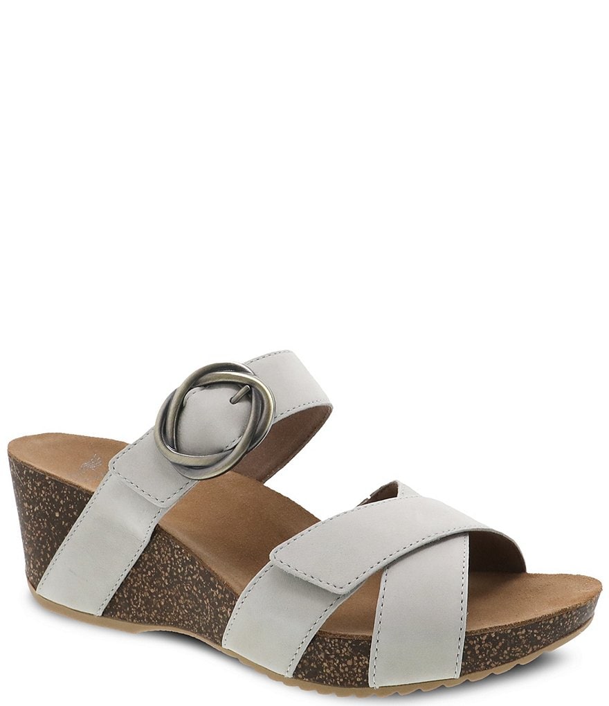 Dansko Susie Leather Slide Wedge Sandals