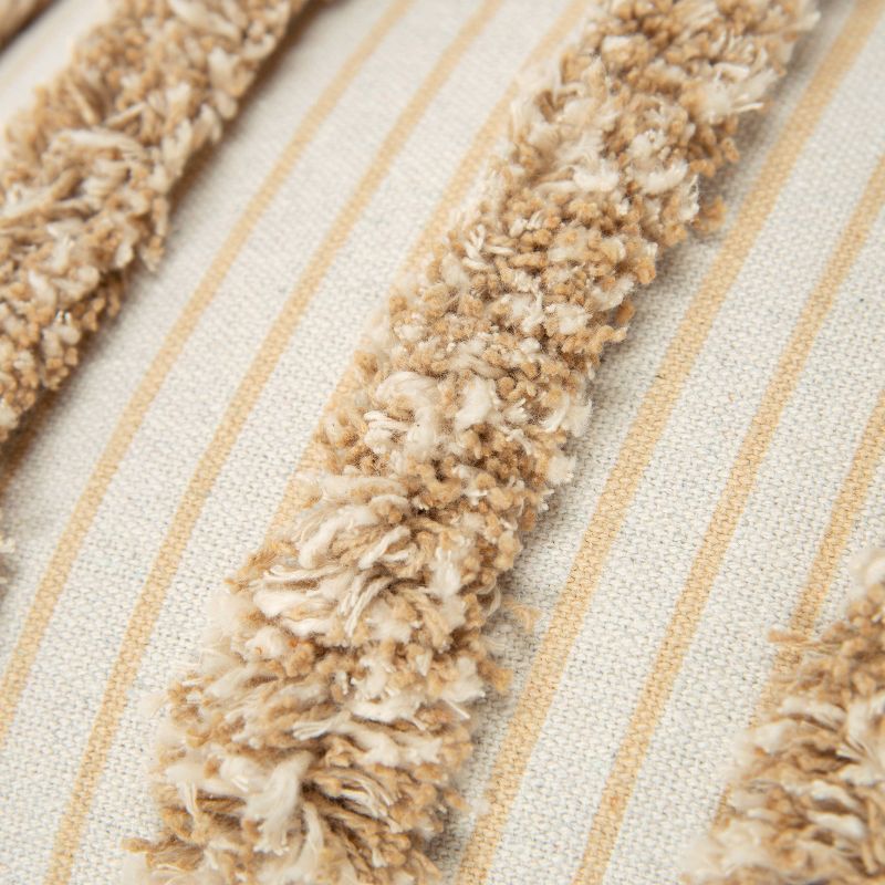 Striped Throw Pillow Cover Beige - Donny Osmond Home