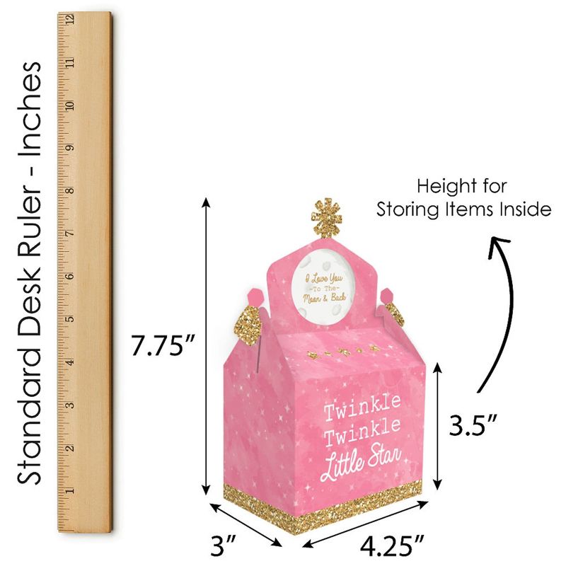 Big Dot of Happiness Pizza Party Time - Square Favor Gift Boxes - Baby Shower or Birthday Party Bow Boxes - Set of 12