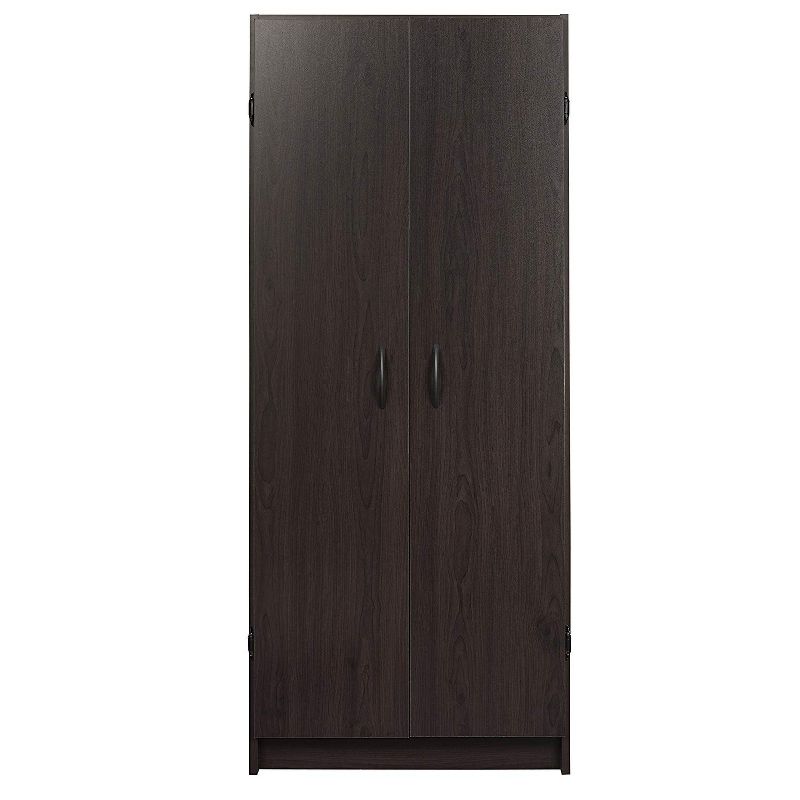 ClosetMaid 1556 Sturdy Wooden Pantry Cabinet with Fixed and Adjustable Shelves for Added Storage, Espresso