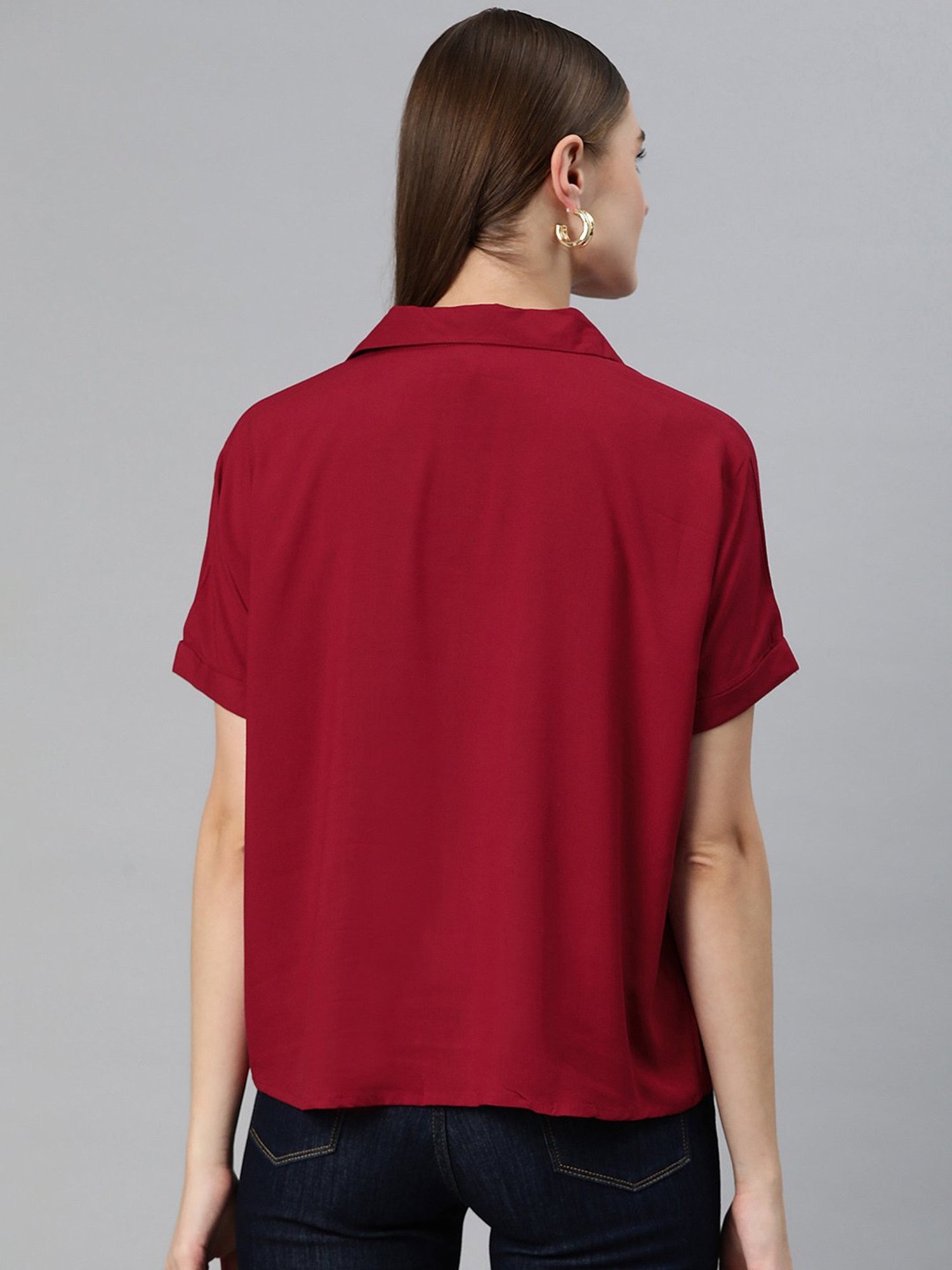 Cottinfab Maroon Top