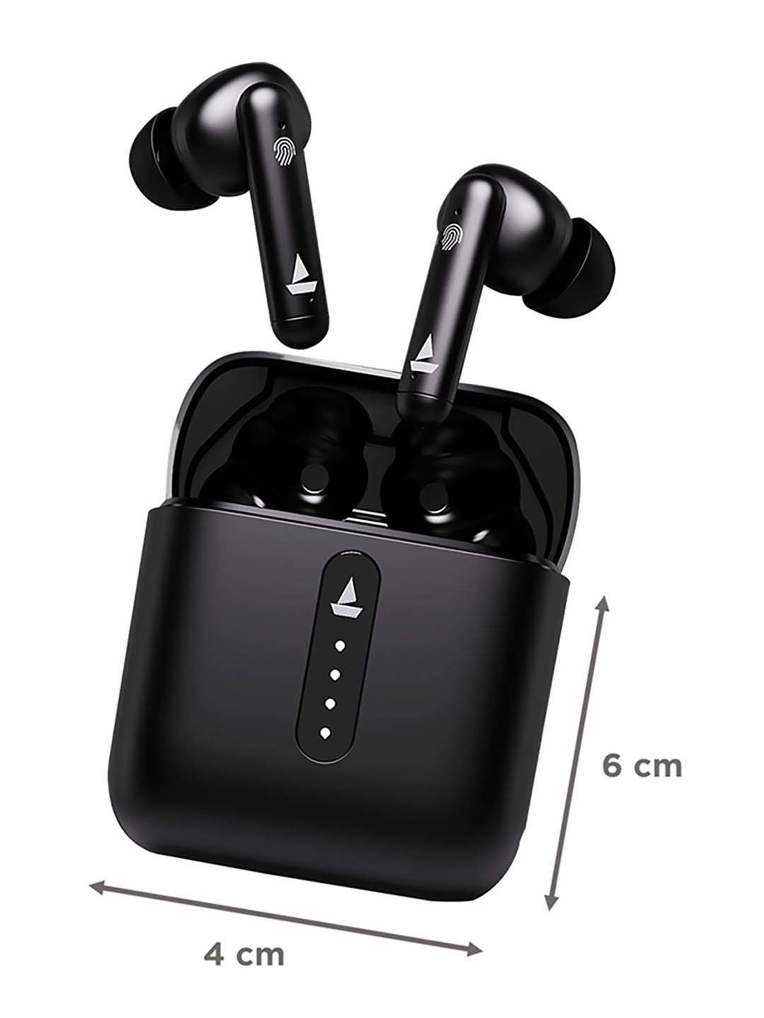 Boat Airdopes 148 In Ear BT Earbuds with ENxTM Technology & Upto 42H Playback (Black, True Wireless)