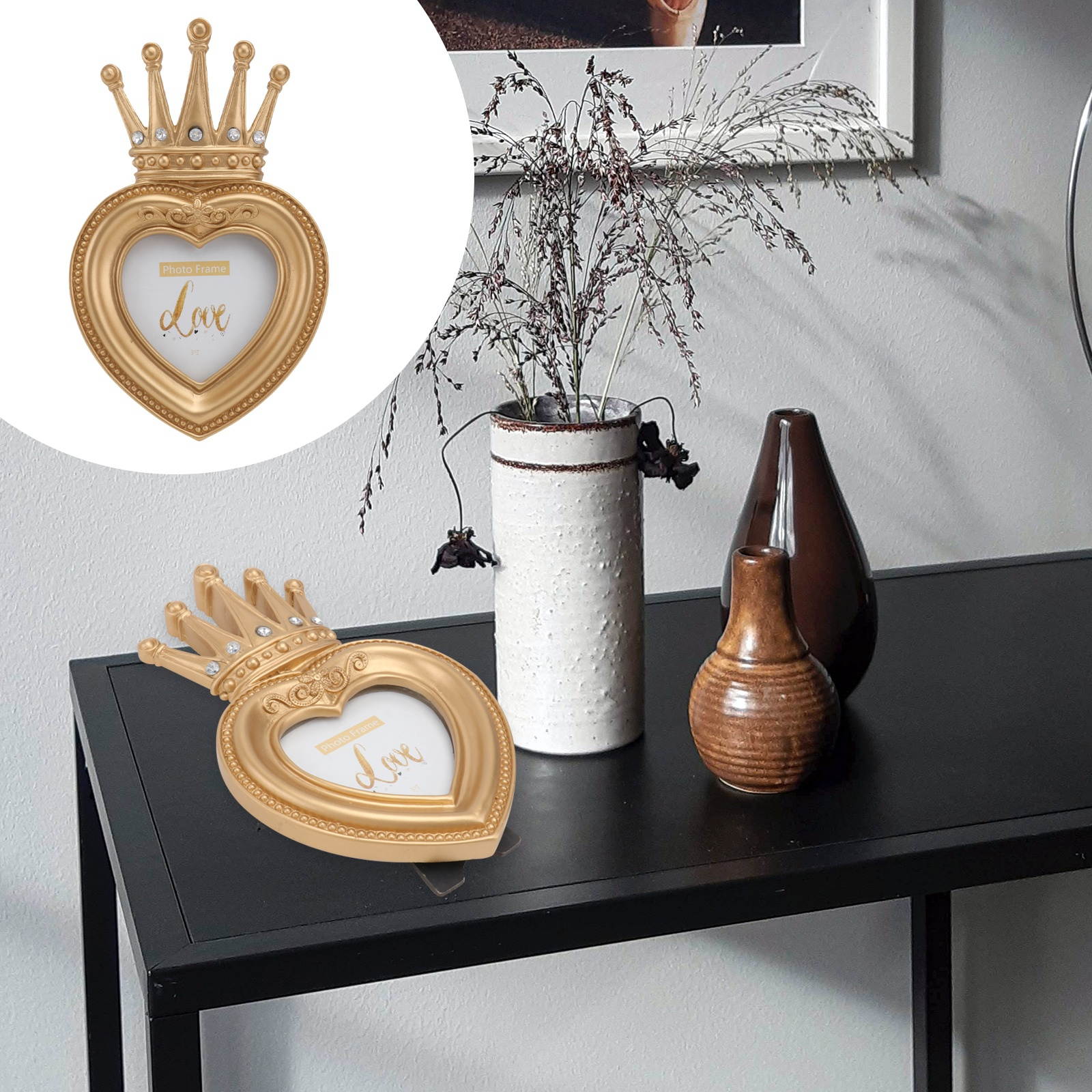 1pc European Style Photo Frame Decor Scene Decor Creative Photo Holder Decor