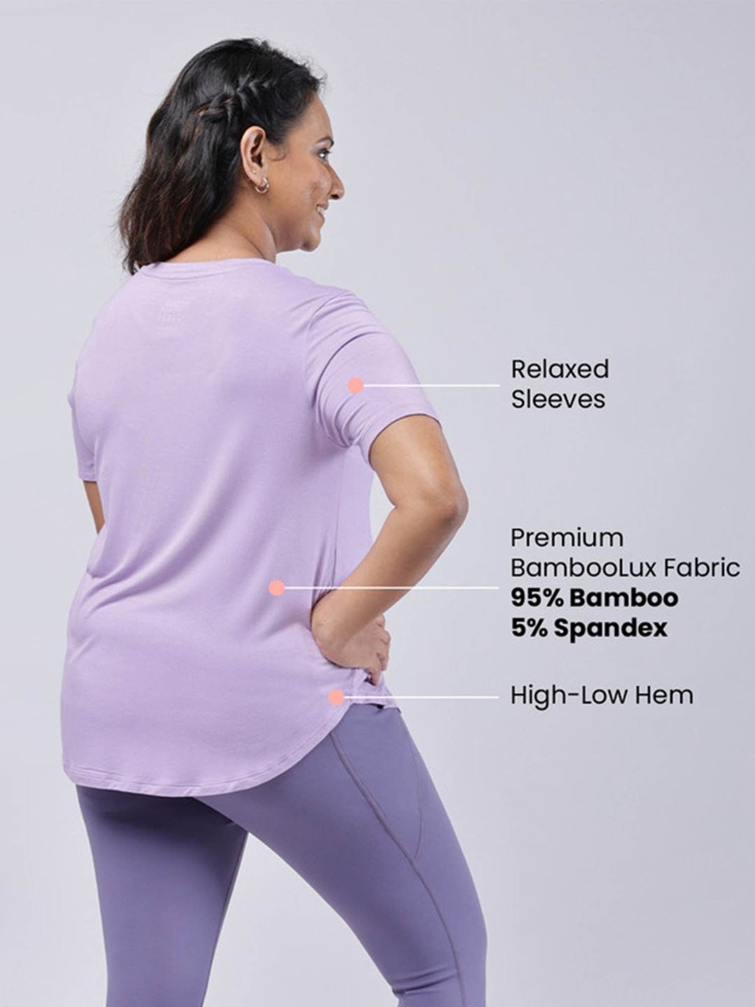 BlissClub Purple Fit-Me-Right Tees - Apple Shaped