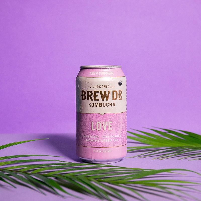 Brew Dr. Kombucha Love - 12 fl oz Cans/4pk
