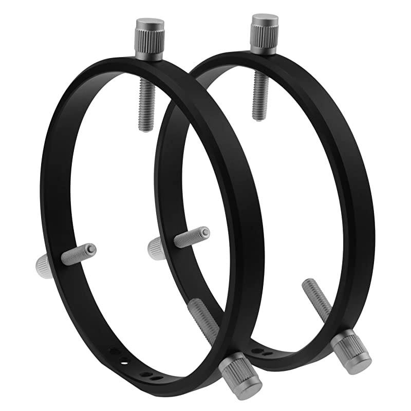 Adjustable Guiding Scope Rings 152 mm Inside Diameter Pair for Telescope Tube Diameter or Finders 95 to 150mm