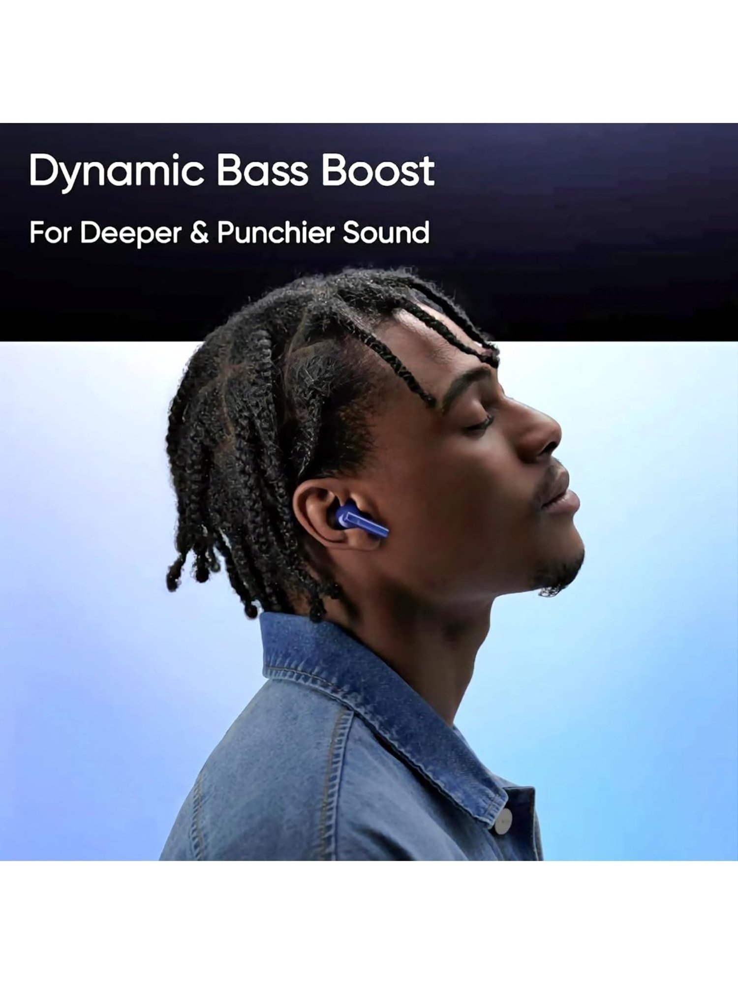 Realme Buds Air 5 in-Ear BT Earbuds with 50dB ANC & Upto 38H Battery (Deep Sea Blue, True Wireless)