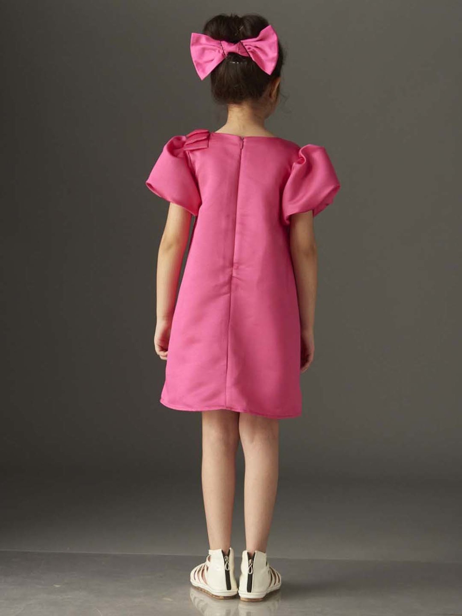 KidsDew Kids Fuchsia Pink Regular Fit Dress