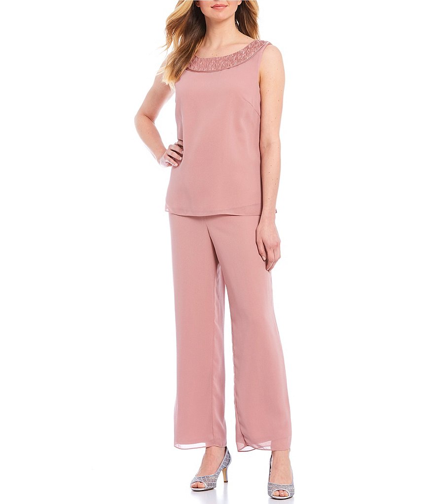 Alex Evenings Stretch Velvet Long Sleeve Ruched Beaded Accent Collar Boat Neck Blouse