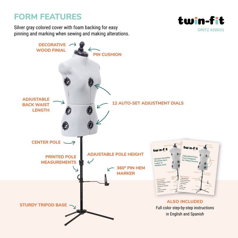 Dritz Small Twin-Fit Dress Form