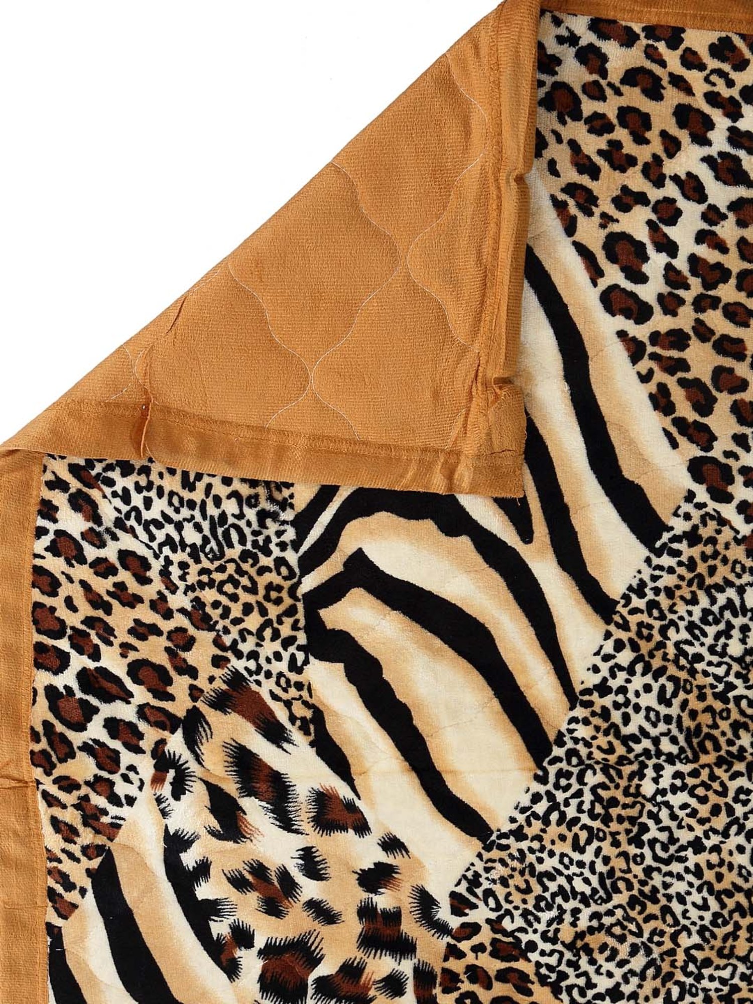 Welspun Bliss Light Silver & Blue Microfibre 120 GSM Shell Double Bed Quilt