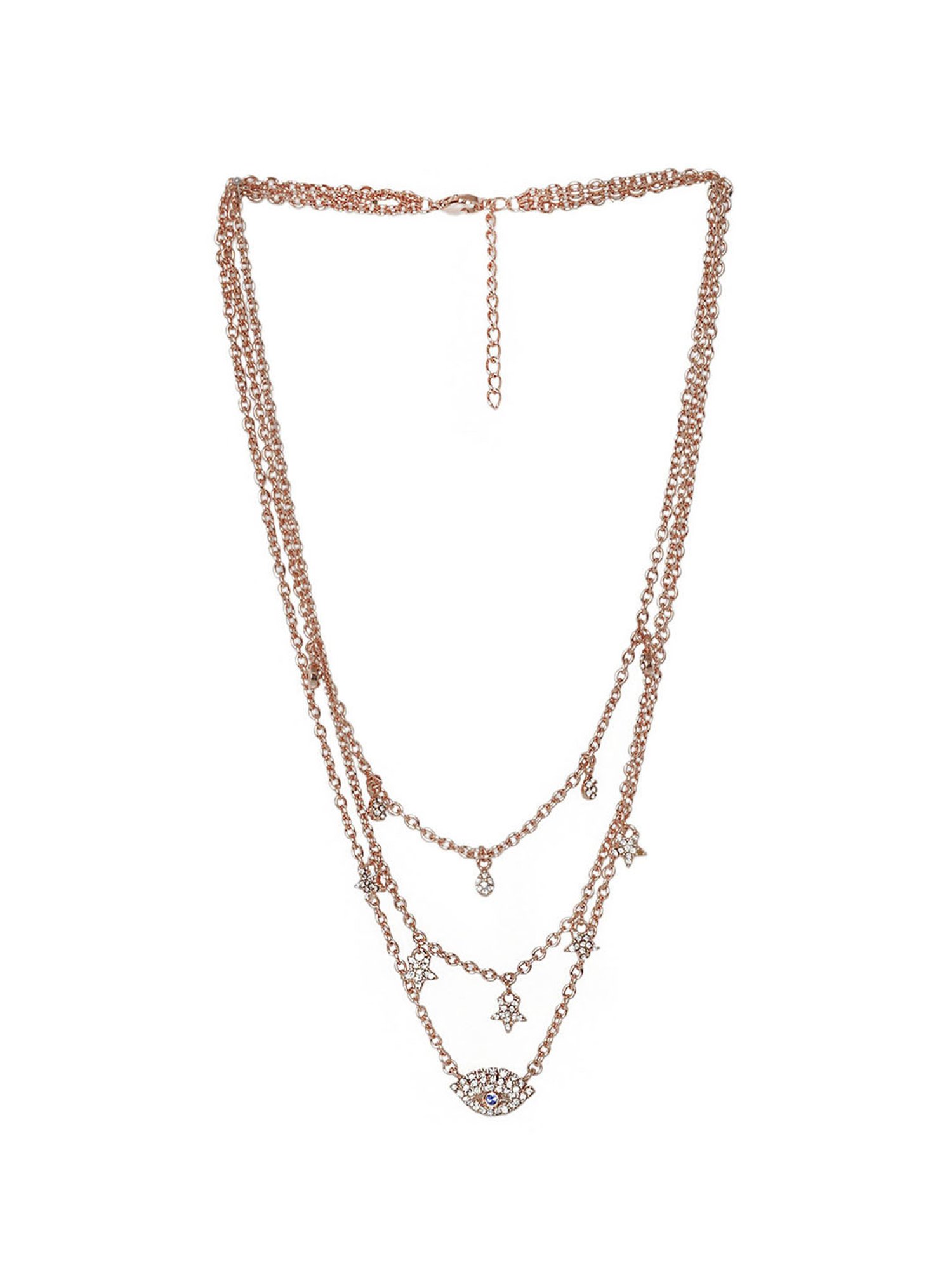 Joker & Witch Evil Eye Radiant Evil Eye Layered Necklace