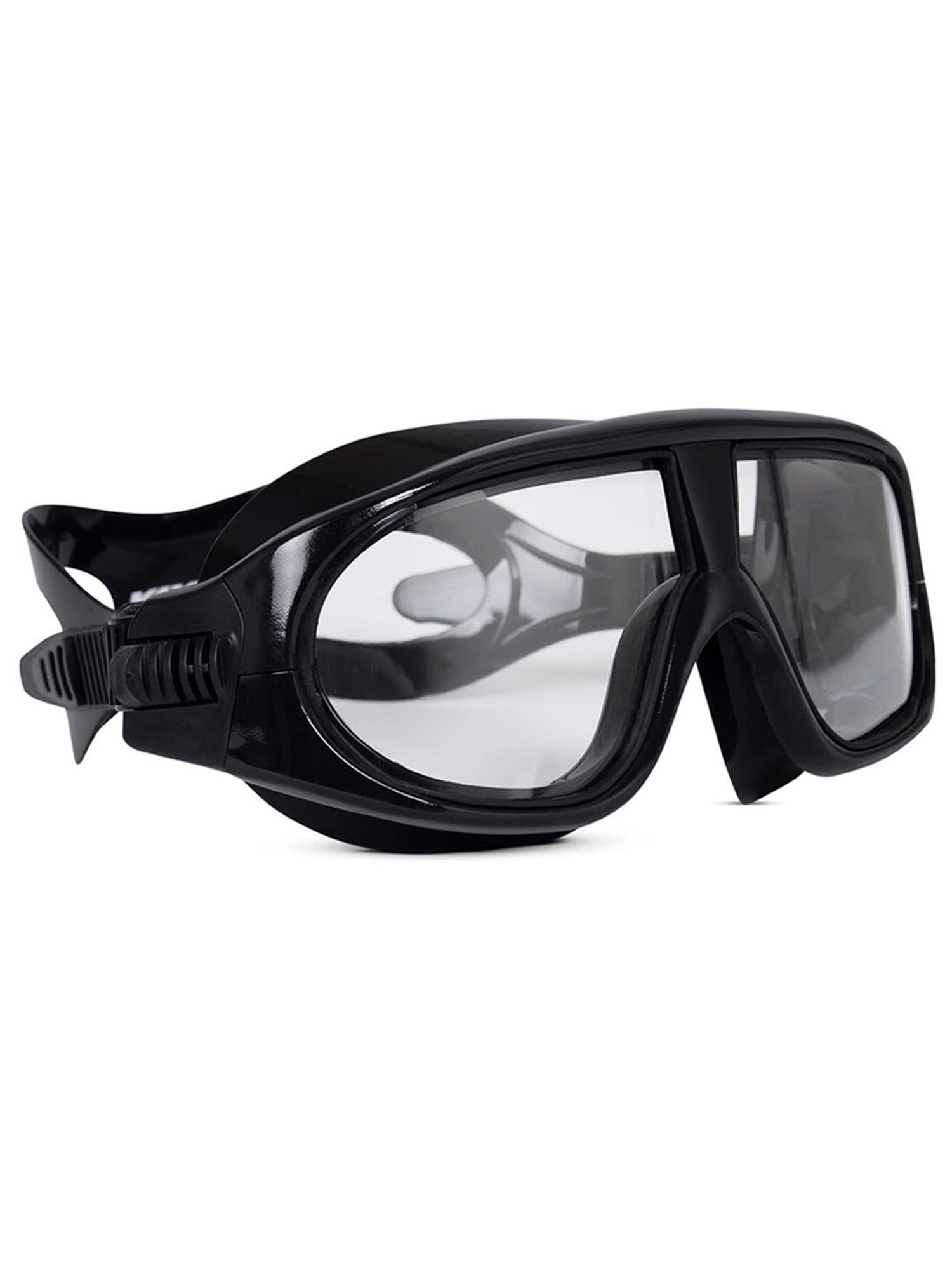 Viva Swimming Anti Fog UV Protection High Performance Mask Goggle (Black)