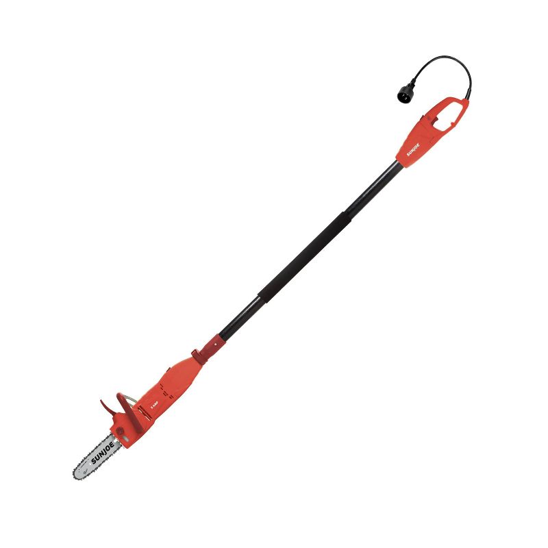 Sun Joe 10'' 8.0 Amp Electric Convertible Pole Chain Saw Red