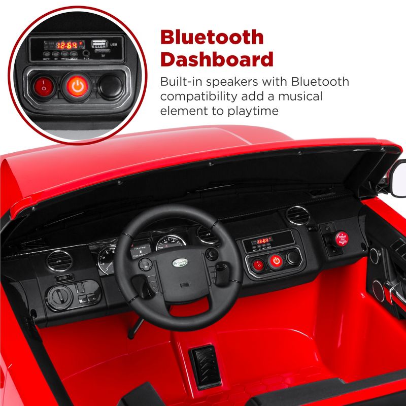 Best Choice Products 12V 3.7 MPH 2-Seater Licensed Land Rover Ride On Car Toy w/ Parent Remote Control - Red
