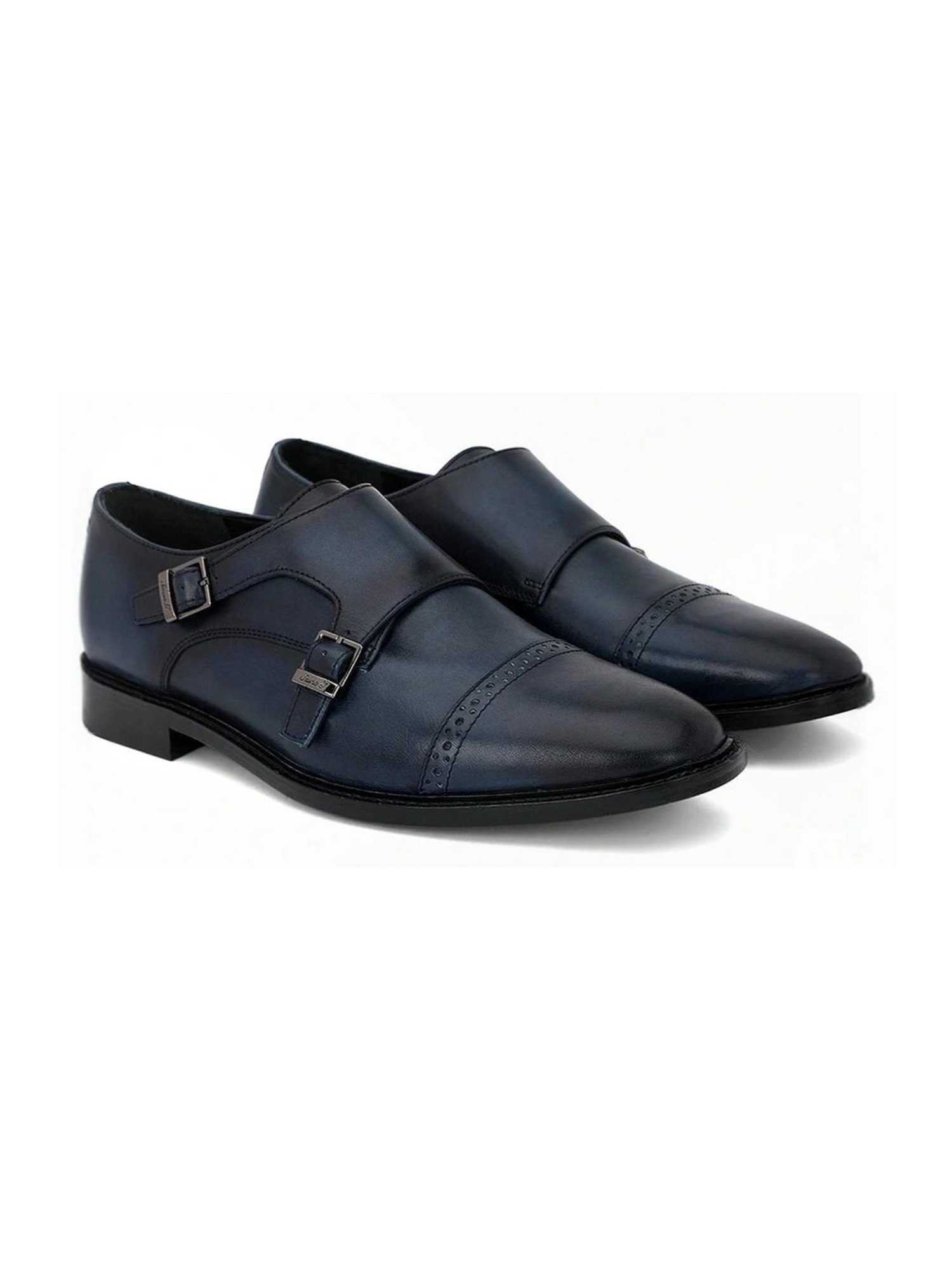Saint G Men's Perctarit Blue Monk Shoes