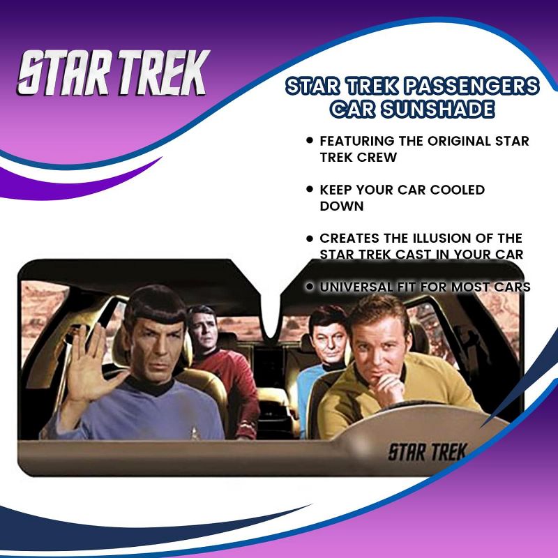 Just Funky Star Trek Passengers Car Sunshade