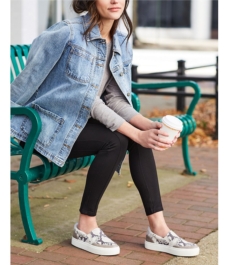 Gibson & Latimer High Rise Seamed Front Pull-On Ponte Leggings