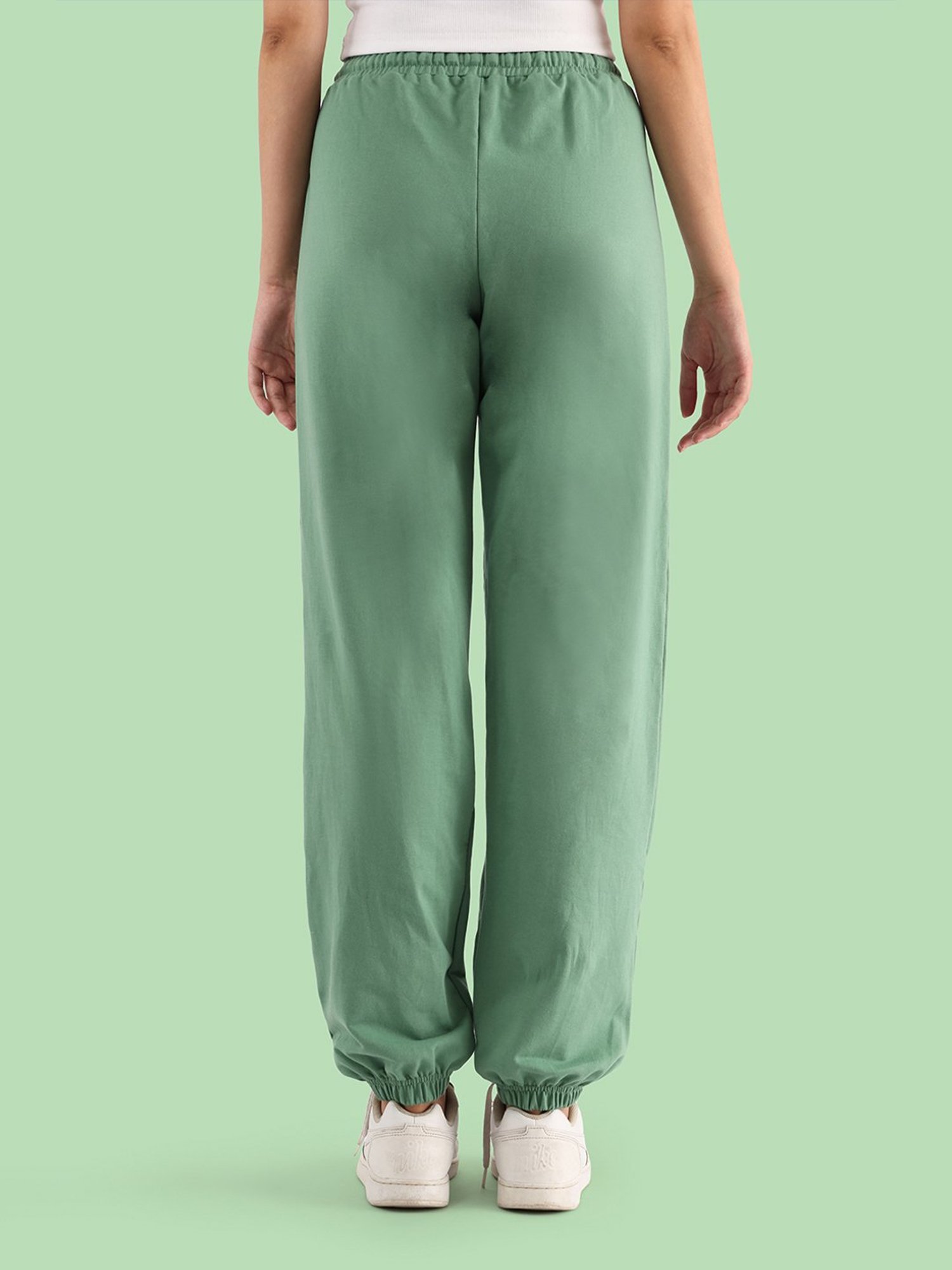 Nite Flite Olive Regular Fit Mid Rise Joggers