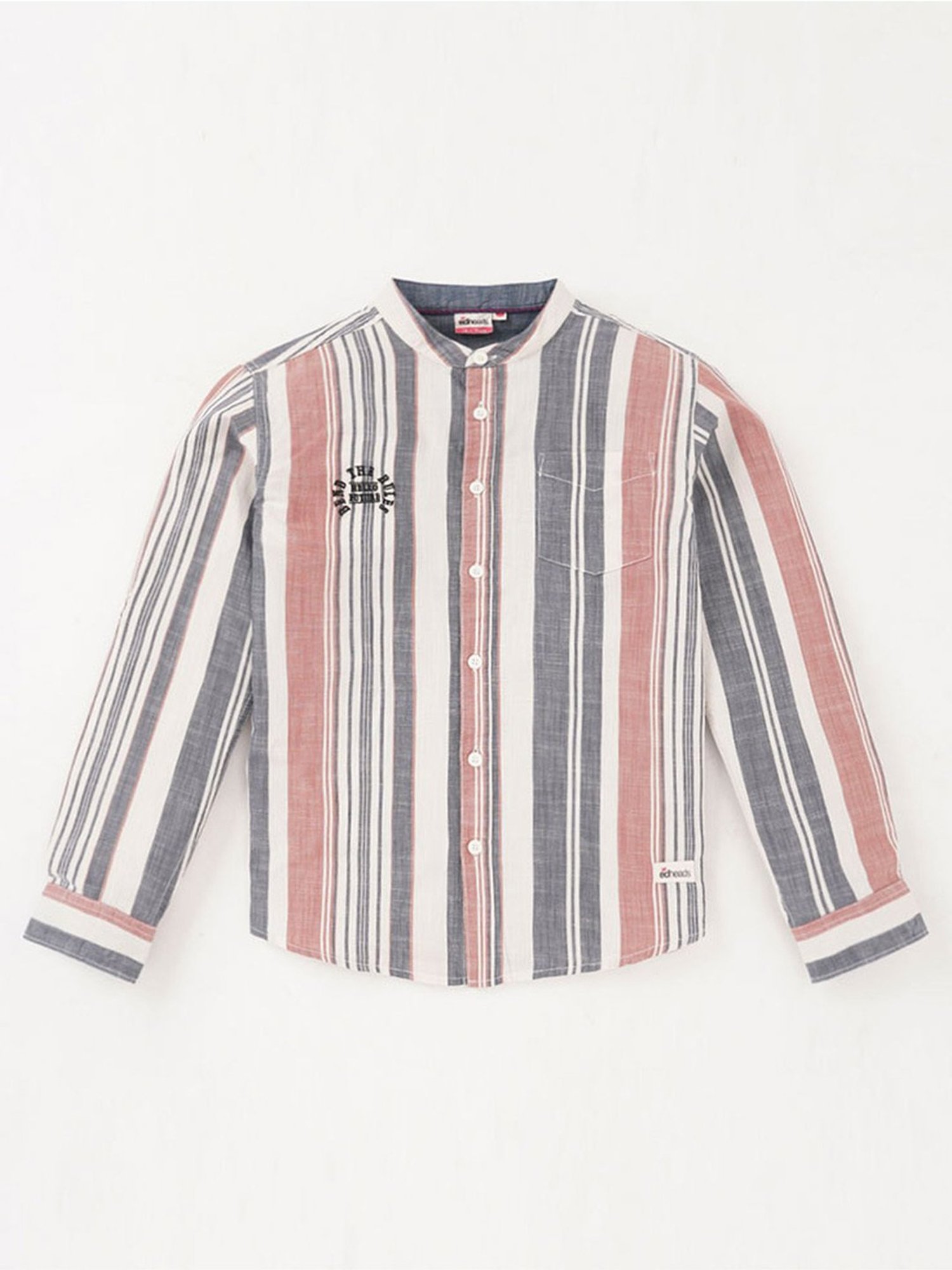 Edheads Kids Multicolor Cotton Striped Full Sleeves Shirt