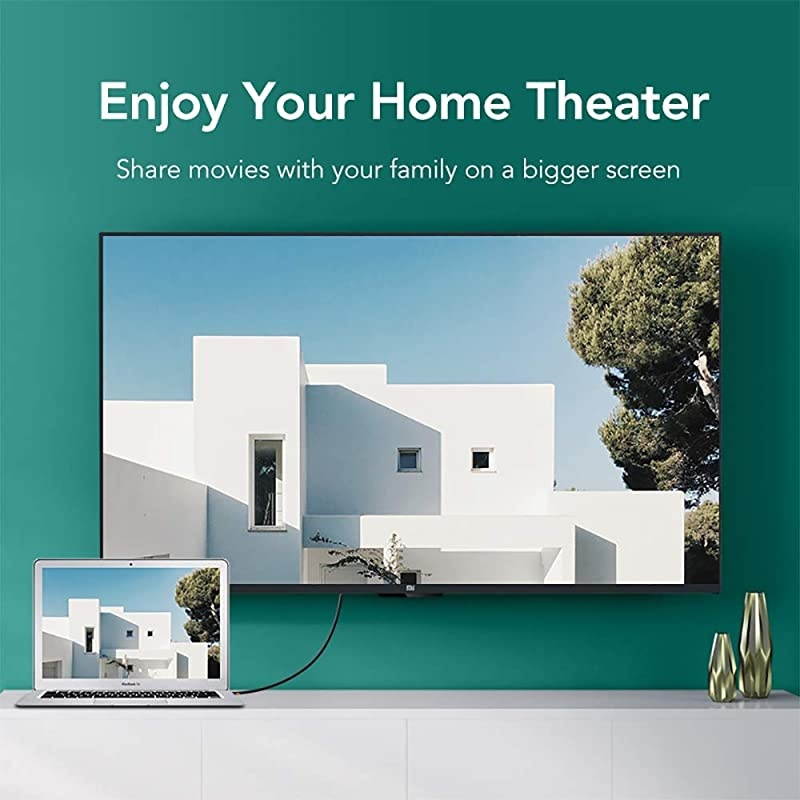 Mini DisplayPort to HDMI Cable 4K 10 FT Thunderbolt to HDMI Adapter GoldPlated Cord Converter for MacBook AirPro Surface ProDock Monitor Projector and More Black10Feet3M