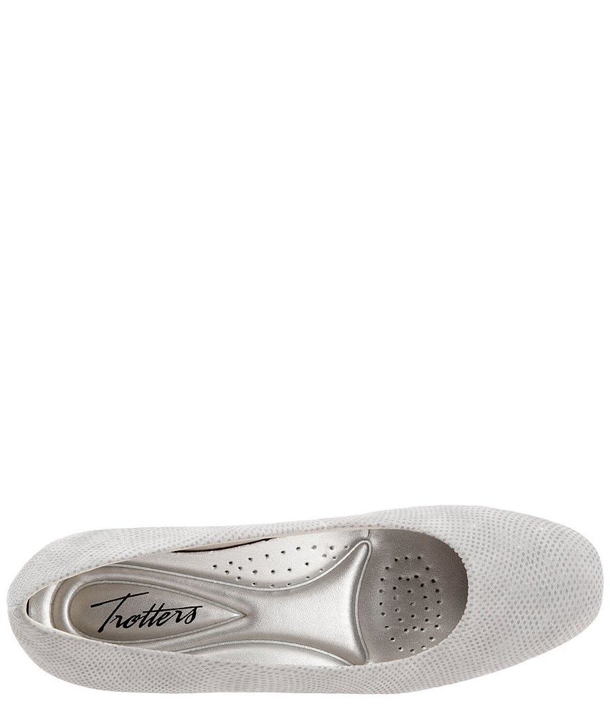 Trotters Lauren Patent Suede Leather Wedges