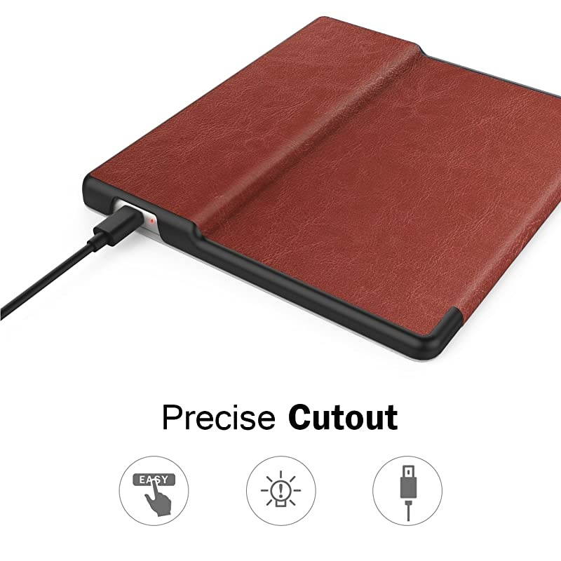 Case Fits All-New Kindle Oasis (9th and 10th Generation ONLY, 2017 and 2019 Release), Premium Ultra Lightweight Shell Cover with Auto Wake/Sleep - Vintage Style