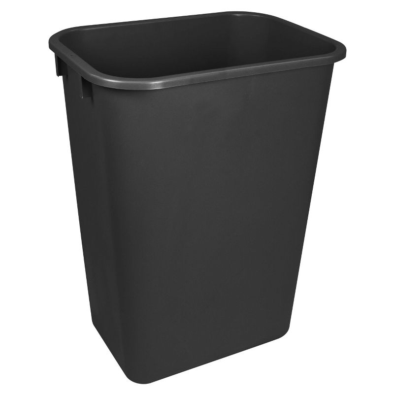Storex 4pk Large/Tall Wastebaskets - Black