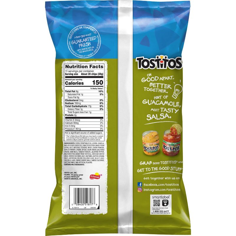 Tostitos Hint of Guacamole Bite Size Rounds - 12oz