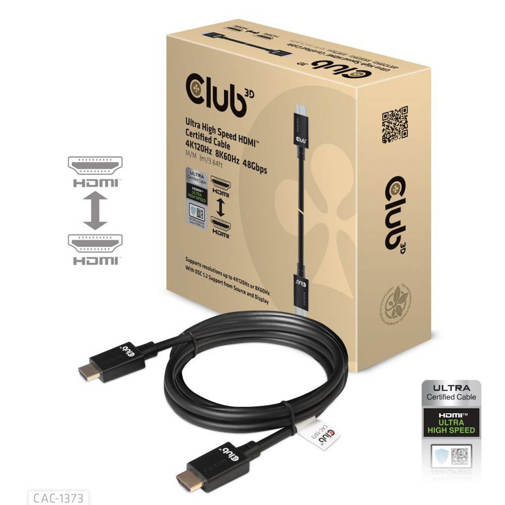 Club 3D CAC-1373 120Hz 9.84 ft. Ultra High Speed Cable